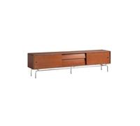 IMEITE Entertainment Center - Armario de madera maciza de 200 cm para sala de estar, estilo retro, muebles de entretenimiento para el hogar, también adecuado para hoteles, salones, etc. Soportes de TV