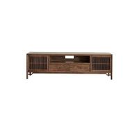 IMEITE Entertainment Center - Centro de entretenimiento rural de madera maciza de estilo chino, 180 x 45 x 54 cm, armario de almacenamiento de suelo simple y moderno, muebles de sala de estar
