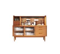 IMEITE Gabinete De Barra De Café Aparador de Restaurante Mueble japonés for té y Vino nórdico for Sala Estar Almacenamiento Vitrina Gabinete Buffet con Almacenamiento