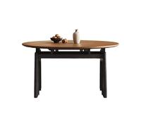 IMEITE Mesa De Reuniones De Oficina Mesa de Comedor Ligera Lujo con Placa Roca, Moderna y Sencilla, for casa o Villa Mesa De Comedor(135cm)