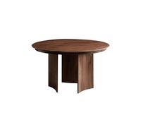 IMEITE Mesa De Reuniones De Oficina Mesa de Comedor Madera Maciza Nogal 150 x 75 cm, Redonda y Sencilla, Ideal for hoteles, cafeterías restaurantes Mesa De Comedor