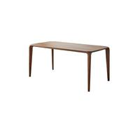 IMEITE Mesa De Reuniones De Oficina Mesa de Comedor Rectangular Nogal Negro, Moderna y Sencilla for Exteriores, Ideal for cocinas, restaurantes, hoteles cafeterías Mesa De Comedor(180x80x75cm)