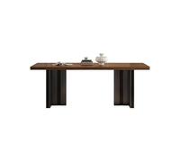 IMEITE Mesa De Reuniones De Oficina Mesa de Comedor Rectangular Pizarra Retro for el hogar, la Sala Estar, Hotel, Restaurante y cafetería Mesa De Comedor(180cm)