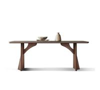 IMEITE Mesa De Reuniones De Oficina Mesa de Comedor Rectangular Rock Plate Madera Maciza Moderna y Sencilla for el hogar Mesa De Comedor(160x80x75cm)