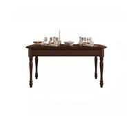 IMEITE Mesa De Reuniones De Oficina Mesa de Comedor Sencilla Madera Maciza for el hogar, Restaurante, Estilo Retro, Rectangular, Fresno Mesa De Comedor