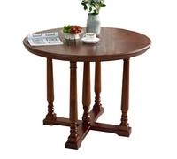 IMEITE Mesa De Reuniones De Oficina Mesa Redonda Grande De Madera Maciza Sencilla For El Hogar, Comedor Retro For Restaurante O Apartamento Pequeño Mesa De Comedor