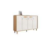 IMEITE Organizador De Zapatos 140cm Consola Almacenamiento Madera Entrada Minimalista Armario Multiplanta Recibidor Pasillo Salón Organizador De Zapatos para Entrada