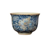 IMEITE Tazas Matcha Juego de té Kung Fu, decoración pintada a mano, taza de té de cerámica, exquisita taza de huésped de estilo chino Servicio de té con infusor