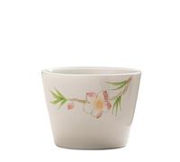 IMEITE Tazas Para Matcha Taza de té de flor de melocotón pintada a mano, taza de té de cerámica de gran capacidad, taza de té portátil de viaje Juego De Té Con Infusor