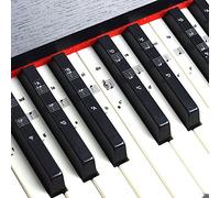 Imelod Pegatinas para teclado o piano para teclado de 49/61/76/88, juego completo de pegatinas para teclas blancas y negras, transparentes y extraíbles, perfectas para niños y principiantes