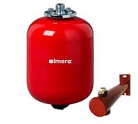 Imera - Vaso de Expansión Para Calefacción - 8 Bar Membrana EPDM Intercambiable - Certificado y Testado (Soporte C/Purgador, 18L)