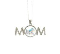 Imerovigli Village in Santorini Grecia, regalo para el día de la madre, collar para mamá, abuela, joyería de cumpleaños, Medium
