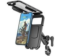 iMESTOU Antirrobo Monte de Teléfono de Motocicleta IP67 Impermeable con Bola de Manillar de Aluminio 1 "Rotación de 360 ° para Teléfonos Móviles 3.5-6.1 Pulgadas (S)