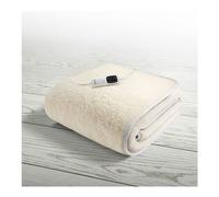 Imetec 16632 Manta Calefactora ADAPTO Una Plaza Lana Merino Beige