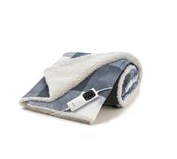Imetec CaldoPlaid Tartan Grey, Manta Eléctrica Suave 160 x 120 cm, Bajo Consumo, Tecnología Adaptada, Dispositivo de Seguridad, Calefacción Rápida, 6 Temperaturas, Lavable