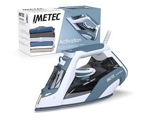 Imetec Activation, Plancha de Vapor, Suela Deslizante de Cerámica y Turmalina, Golpe de Vapor de 200 g, Tecnología Antical Zerocalc, Tecnología Eco, 2400 W