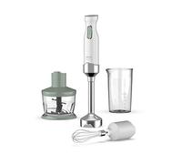 Imetec Blender & Crea, licuadora de inmersión, 3 accesorios, picadora, batidor y vaso sin BPA, pie extra grande, 2 velocidades, 1000 W, 15,000 rpm
