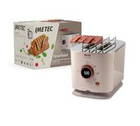 Imetec Grantoast - Tostadora XL de 2 rebanadas con pinzas deslizantes para tostadas rellenas - 7 niveles de dorado, fácil limpieza, pantalla LED, plancha para calentar, temporizador digital