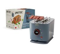 Imetec Grantoast, Tostadora XL de 2 rebanadas con pinzas deslizantes para tostadas rellenas, 7 niveles de dorado, fácil limpieza, pantalla LED, plancha para calentar, temporizador digital
