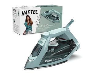 IMETEC Perfect Comfort, plancha de vapor, ligera, manejable, protección antical, golpe de vapor 140 g, suela de acero inoxidable, 2200 W, mango ergonómico, tecnología de ahorro de energía