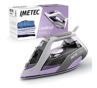 IMETEC Plancha de Vapor, 2400 W, Suela Ceramic Diamond, Tecnología Intelli System, Ajuste Automático de Vapor y Temperatura, Triple Protección Antical, Cable De 1.90 M, 9030