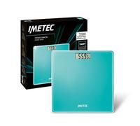 Imetec Precision ES13 200 - Báscula de baño electrónica, señala hasta las más mínimas variaciones de peso, hasta 180 kg, pantalla LCD, vidrio templado, pilas incluidas.
