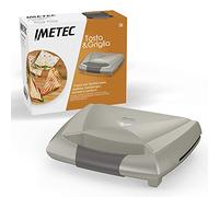 Imetec Tosta&Griglia, Sandwichera, Tostadora, con planchas XL para preparar 3 tostadas a la vez, compacta, almacenable verticalmente, placas antiadherentes, led funcionamiento, 800 W