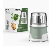 Imetec TritaPiù, Procesador de Alimentos, Picadora con 4 cuchillas de acero inoxidable, recipiente grande de 600 ml, 18.000 rpm, Funcionamiento a presión, 1000 W, Materiales libres BPA