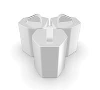 Imetec Zerocalc KF1 100 - Kit de 3 filtros antical para centros de planchado Imetec Zerocalc Pro Ceramic Ps2 2400, Ps2 2000, Ps2 2200, Intellivapor PS3 3000, Imetec Onda, blancos (9009)