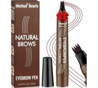 iMethod Microblading Lápiz de Cejas - Lápiz de Cejas Upgrade Lápiz de Cejas, Maquillaje de Cejas, Duradero, Natural Eyebrows, Marrón Rojo