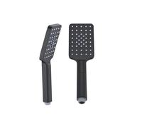 IMEX - Alcachofa de Ducha Alta Presión Negro Mate | Alcachofa Ducha Antical Efecto Lluvia | Recambio Original Producto IMEX | Mango Ergonómico con 3 Posiciones | Resistente a Humedad y Corrosión