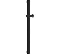 IMEX - Barra de Ducha Pared 65cm Negra Mate | Barra de Acero Inoxidable S.304 Extraplana con Soporte para Alcachofa de Ducha Ajustable | Recambio Original IMEX