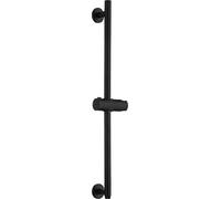 IMEX - Barra de Ducha Pared 65cm Negra Mate | Barra de Acero Inoxidable S.304 Redonda con Soporte para Alcachofa de Ducha Ajustable | Recambio Original IMEX