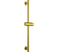 IMEX - Barra de Ducha Pared 65cm Oro Cepillado | Barra de Acero Inoxidable S.304 Redonda con Soporte para Alcachofa de Ducha Ajustable | Recambio Original IMEX | Color Dorado