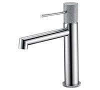 IMEX LINE BDD038-1 Grifo monomando para lavabo de diseño moderno con un cartucho cerámico de 35 mm - Sin válvula