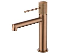 IMEX BDD038-1ORC LINE Monomando Lavabo Oro Rosa Cepillado