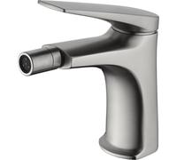 Grifo monomando sobre repisa para bidé hecho de acero inoxidable con acabado satinado Delos de Imex