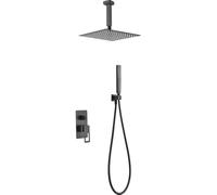 Conjunto moderno de grifería para ducha con un acabado negro mate estocolmo Suecia de Imex - Negro / Latón / Imex