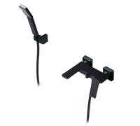 IMEX Products Grifo monomando empotrable FIYI BDF016-4NG para bañera o ducha Negro mate