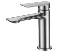 IMEX URAL BDG040-1NQ Grifo monomando para lavabo con un cartucho cerámico en color níquel cepillado - Sin válvula