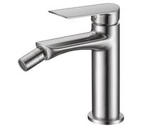 IMEX Grifo monomando para bidé URAL BDG040-2NQ, cartucho cerámico, níquel cepillado - Sin válvula