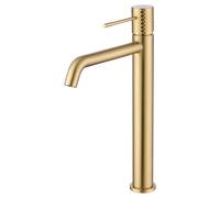 IMEX BDG053-3OC GÉNOVA Monomando Lavabo Alto Oro Cepillado