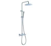 Columna de ducha de acero inoxidable s316 extensible de 88 hasta 125 cm Moscu de Imex - Gris / Acero inoxidable / Imex