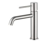 IMEX BDM039-1NQ MONZA Grifo Monomando de Lavabo Color Níquel Cepillado