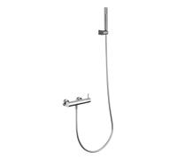 IMEX BDM039-5NQ MONZA Kit Grifo Monomando Ducha Color Níquel Cepillado