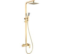 IMEX BDP048/OC PISA Conjunto Ducha Monomando Oro Cepillado