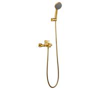 Grifería monomando para bañera y ducha hecha de latón con acabado oro cepillado Roma de Imex - Oro / Latón / Imex