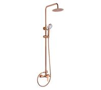 IMEX BDR001/ORC ROMA Conjunto Ducha Monomando Oro Rosa Cepillado