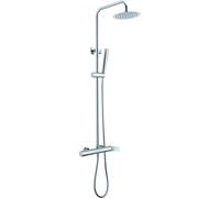 Columna para ducha con una barra extensible hasta los 125 cm de acabado cromado Dinamarca de Imex - Plateado / Latón / Imex