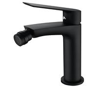 IMEX LUXOR BDX023-2NG Grifo monomando para bidé fabricado en latón con un acabado negro mate - Sin válvula